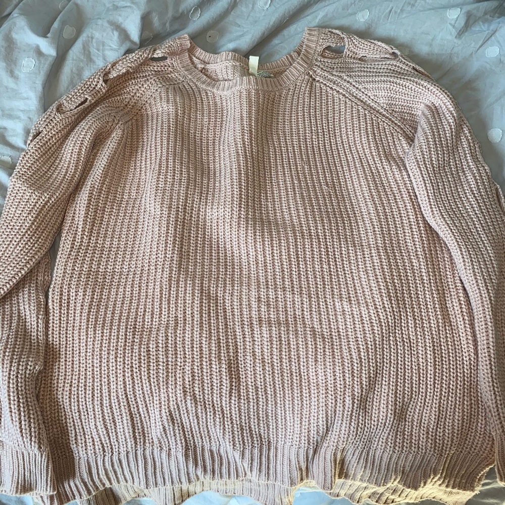 Tilly's pink long sweater